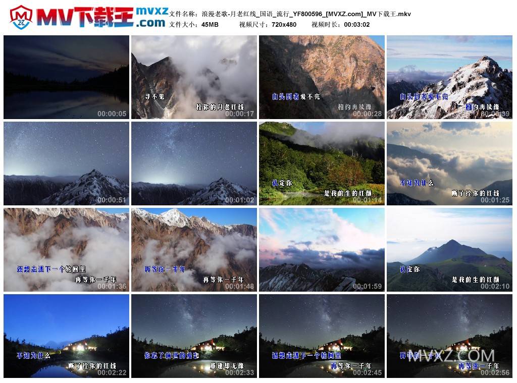 浪漫老歌-月老红线_国语_流行_YF800596
